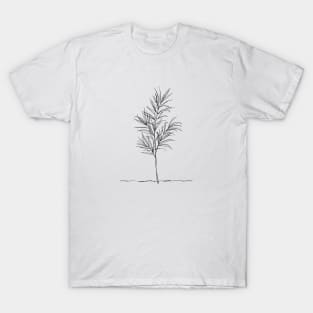 Minimalist Tree Branch Art T-Shirt